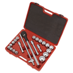 Socket Set 3/4"Sq Drive 12-point 22pc AK2598