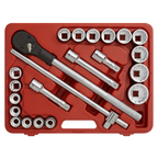 Socket Set 3/4"Sq Drive 12-point 22pc AK2598