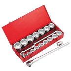 Socket Set 1"Sq Drive 22pc AK261