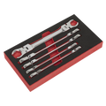 Flexi-Head Flare Nut Spanner Set 5pc AK2652