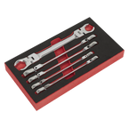 Flexi-Head Flare Nut Spanner Set 5pc AK2652