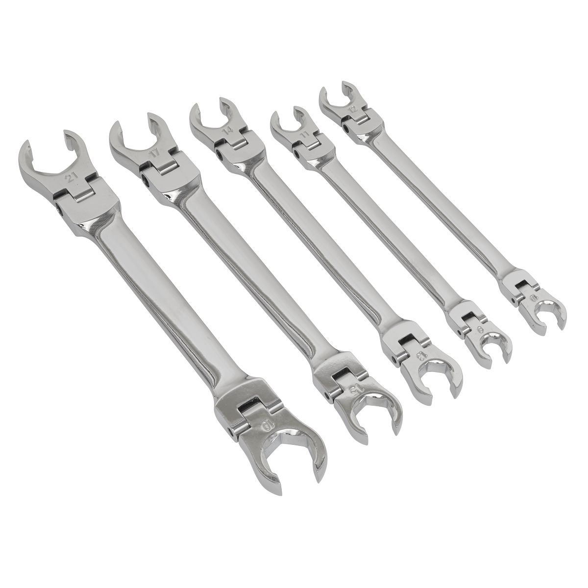 Flexi-Head Flare Nut Spanner Set 5pc AK2652
