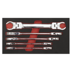 Flexi-Head Flare Nut Spanner Set 5pc AK2652