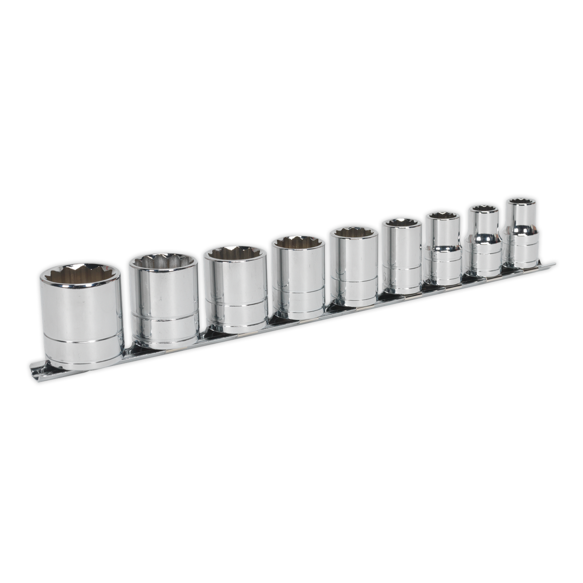 Whitworth Socket Set 1/2"Sq Drive 9pc AK2677