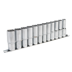 Deep Socket Set 12-Point 1/2"Sq Drive 12pc AK2685