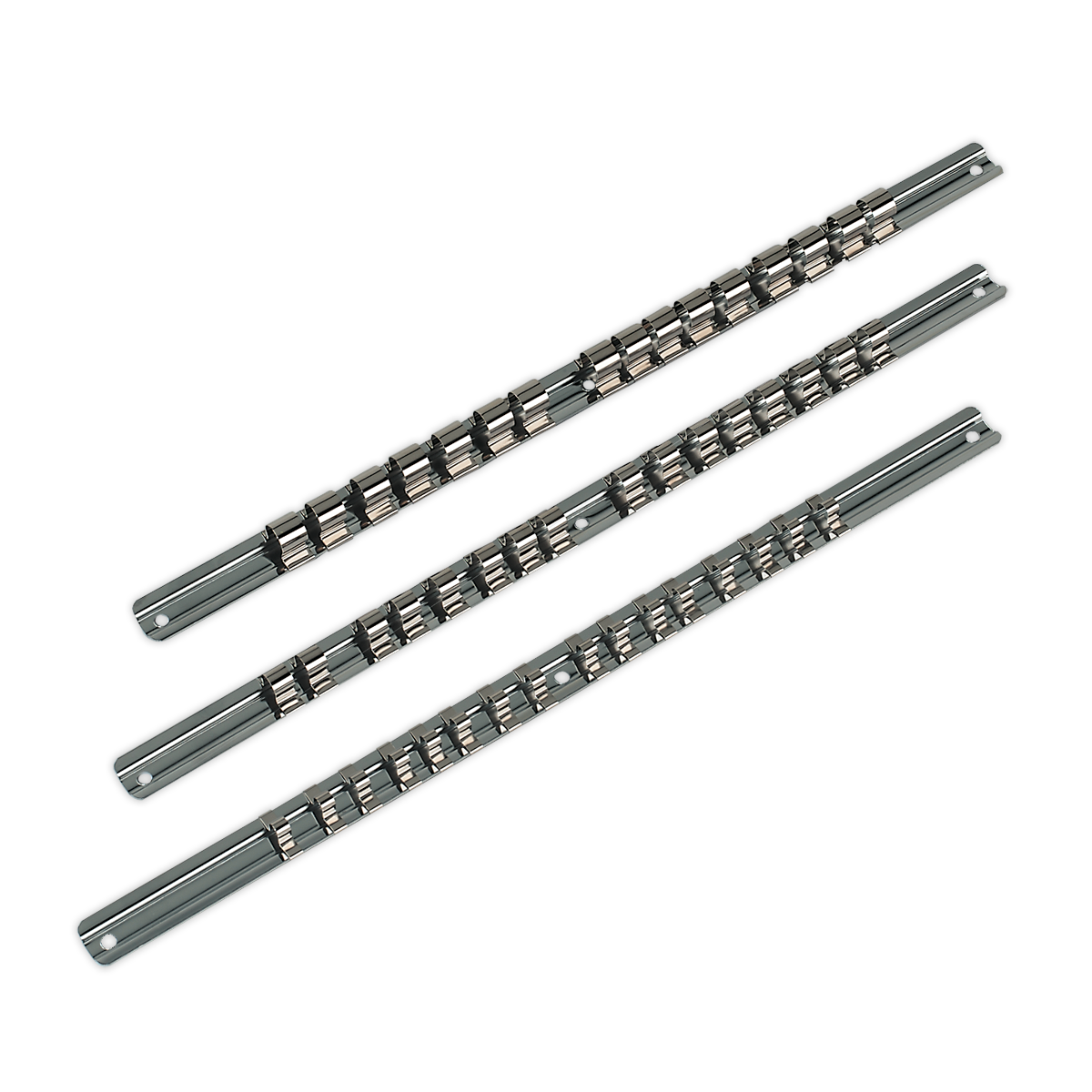 Socket Retaining Rail Set 1/4", 3/8" & 1/2"Sq Drive 3pc AK270