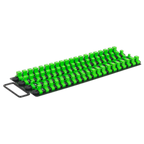 Socket Rail Tray 1/4", 3/8" & 1/2"Sq Drive - Hi-Vis Green AK27051HV