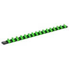 Socket Retaining Rail with 16 Clips 1/4"Sq Drive - Hi-Vis Green AK27052HV