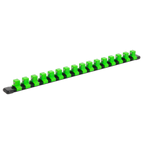 Socket Retaining Rail with 16 Clips 1/2"Sq Drive - Hi-Vis Green AK27054HV