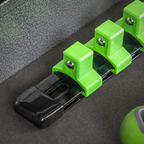 Socket Retaining Rail with 16 Clips 1/2"Sq Drive - Hi-Vis Green AK27054HV