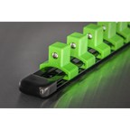 Socket Retaining Rail with 16 Clips 1/2"Sq Drive - Hi-Vis Green AK27054HV