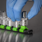 Socket Retaining Rail with 16 Clips 1/2"Sq Drive - Hi-Vis Green AK27054HV