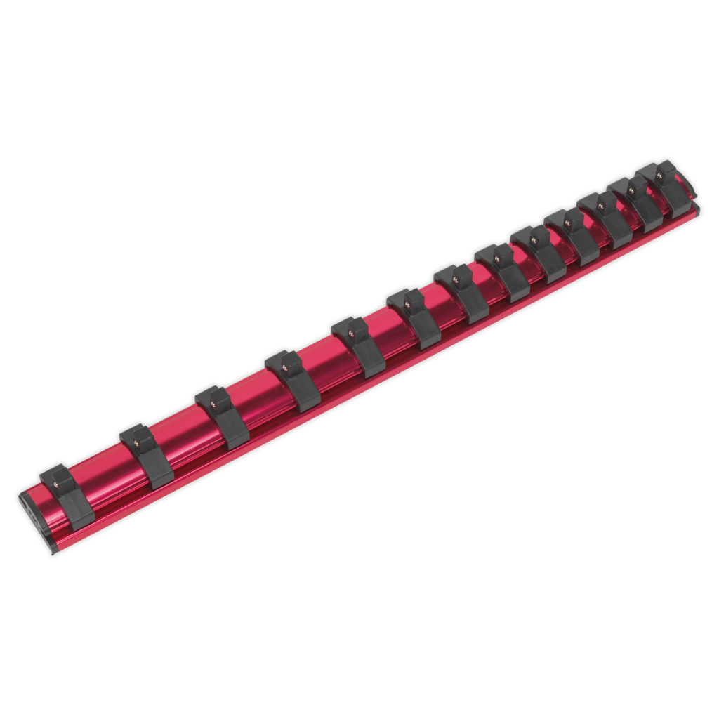 Magnetic Socket Retaining Rail with 13 Clips 1/4"Sq Drive AK27082
