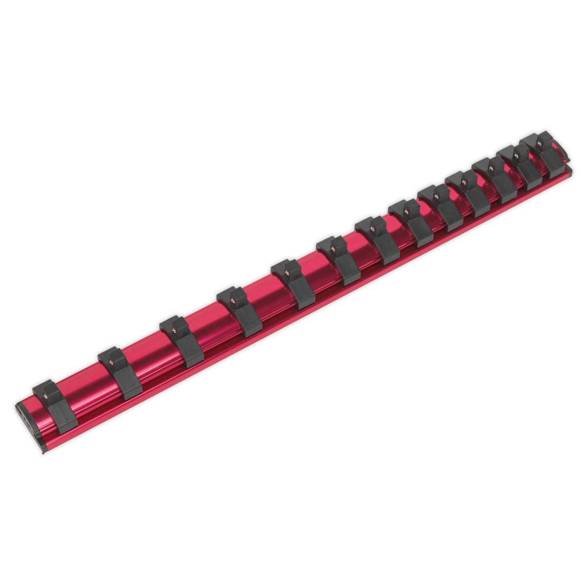 Magnetic Socket Retaining Rail with 13 Clips 1/4"Sq Drive AK27082
