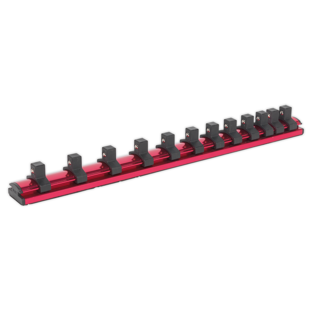 Magnetic Socket Retaining Rail with 12 Clips 3/8"Sq Drive AK27083