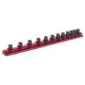Magnetic Socket Retaining Rail with 12 Clips 3/8"Sq Drive AK27083