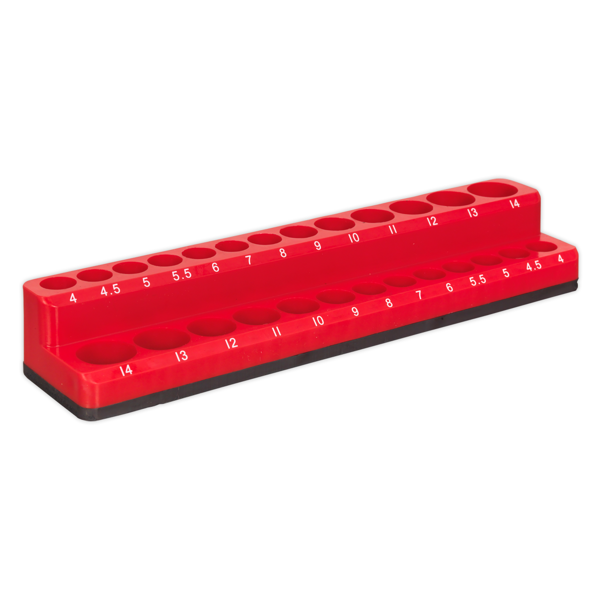Magnetic Socket Holder 1/4"Sq Drive Capacity 26 Sockets AK27085