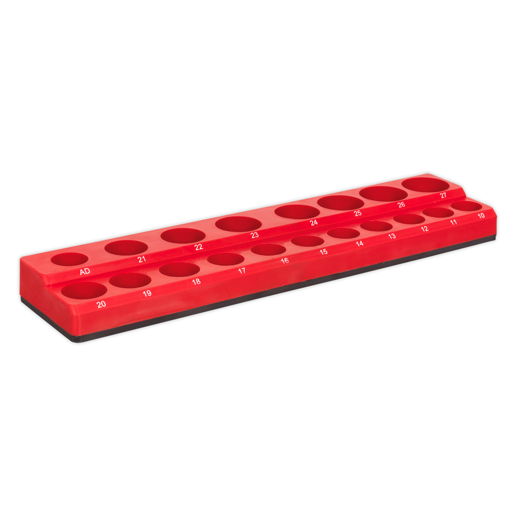 Magnetic Socket Holder 1/2"Sq Drive Capacity 19 Sockets AK27087