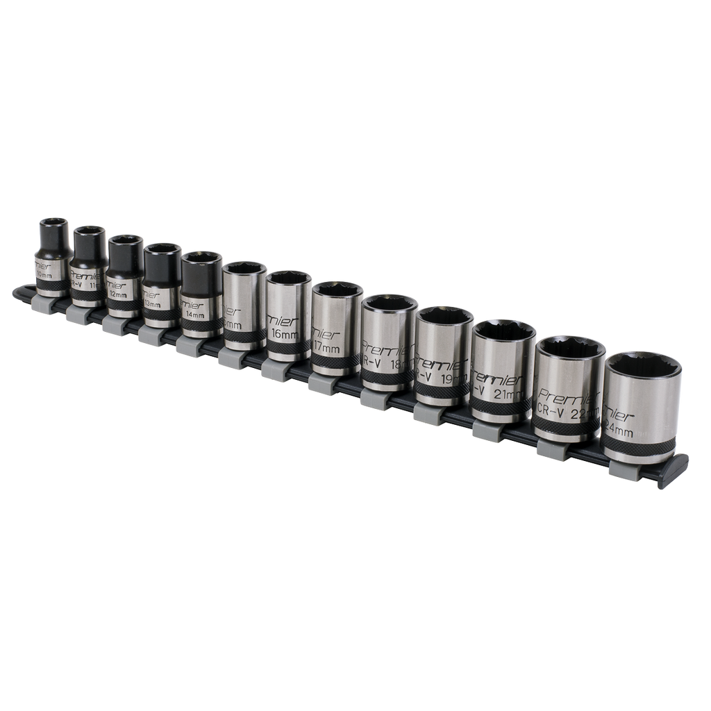 Lock-On™ Socket Set 1/2"Sq Drive 13pc AK2742B