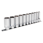 Imperial Deep Lock-On™ Socket Set 3/8"Sq Drive 11pc AK2743