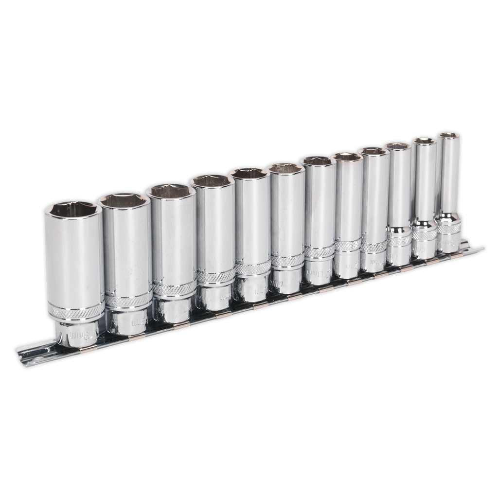 Deep Lock-On™ Socket Set 3/8"Sq Drive 12pc AK2744