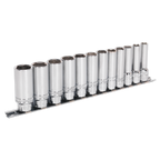 Deep Lock-On™ Socket Set 3/8"Sq Drive 12pc AK2744