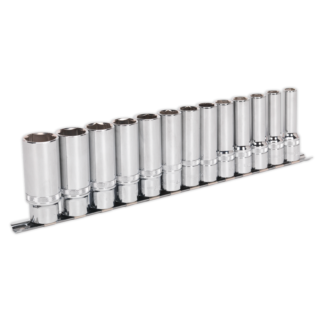 Deep Lock-On™ Socket Set 1/2"Sq Drive 13pc AK2745
