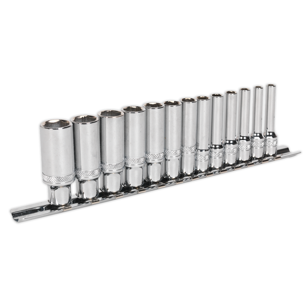 Deep Lock-On™ Socket Set 1/4"Sq Drive 13pc AK2747