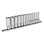 Deep Lock-On™ Socket Set 1/4"Sq Drive 13pc AK2747
