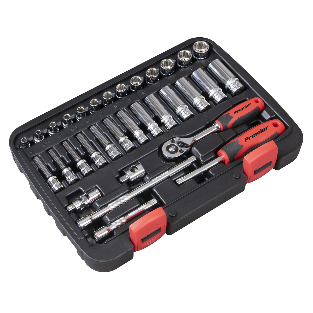 Lock-On™ Socket Set 1/4"Sq Drive 32pc AK27480