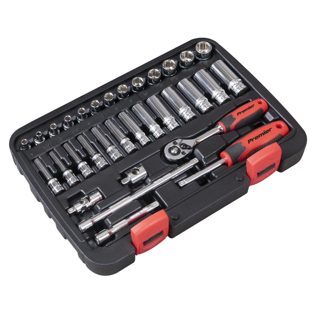 Lock-On™ Socket Set 1/4"Sq Drive 32pc AK27480