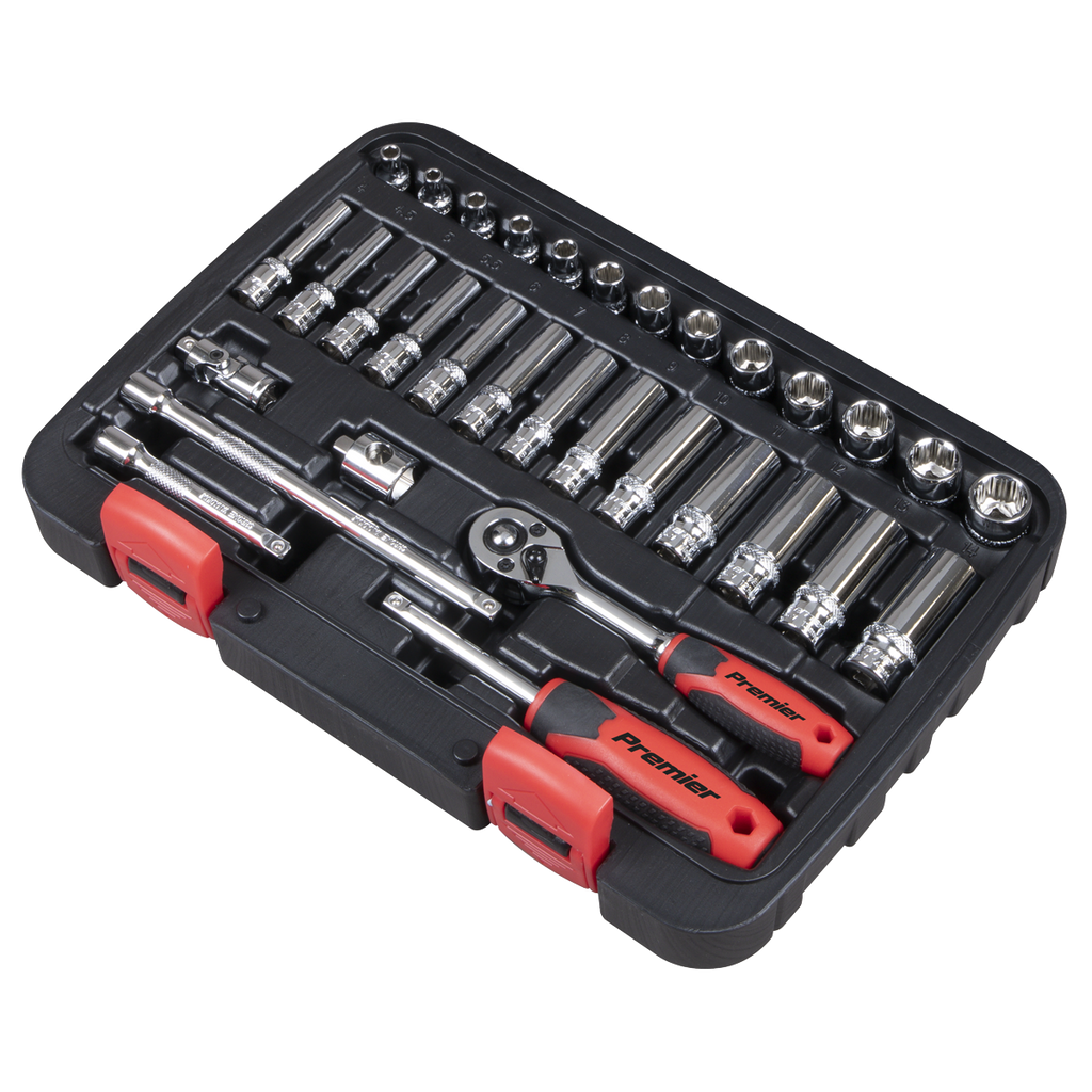 Lock-On™ Socket Set 1/4"Sq Drive 32pc AK27480