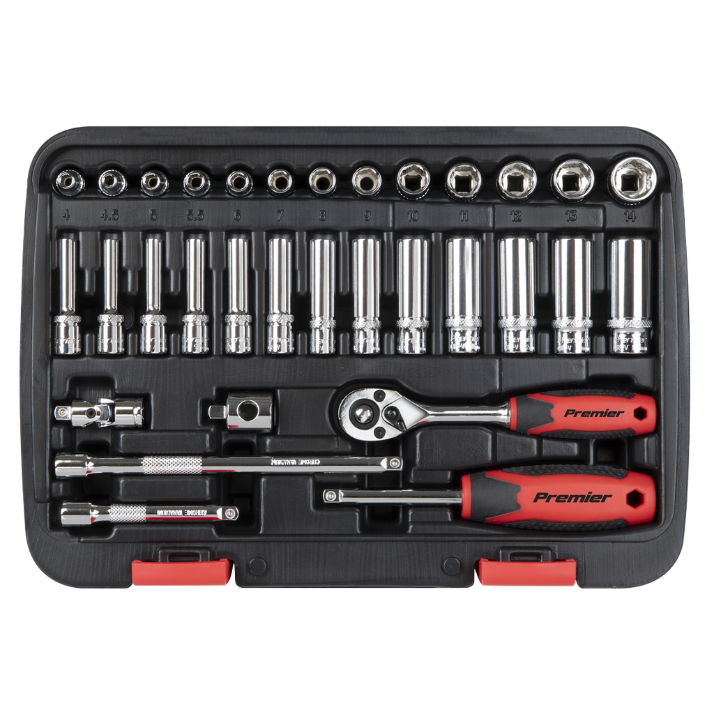 Lock-On™ Socket Set 1/4"Sq Drive 32pc AK27480