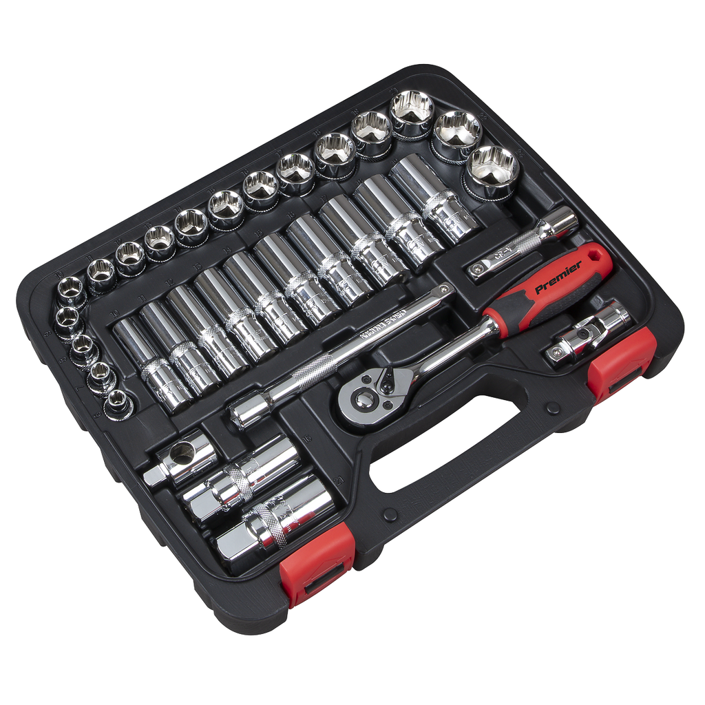 Lock-On™ Socket Set 3/8"Sq Drive 34pc AK27481