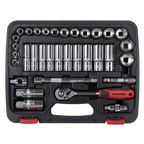 Lock-On™ Socket Set 3/8"Sq Drive 34pc AK27481