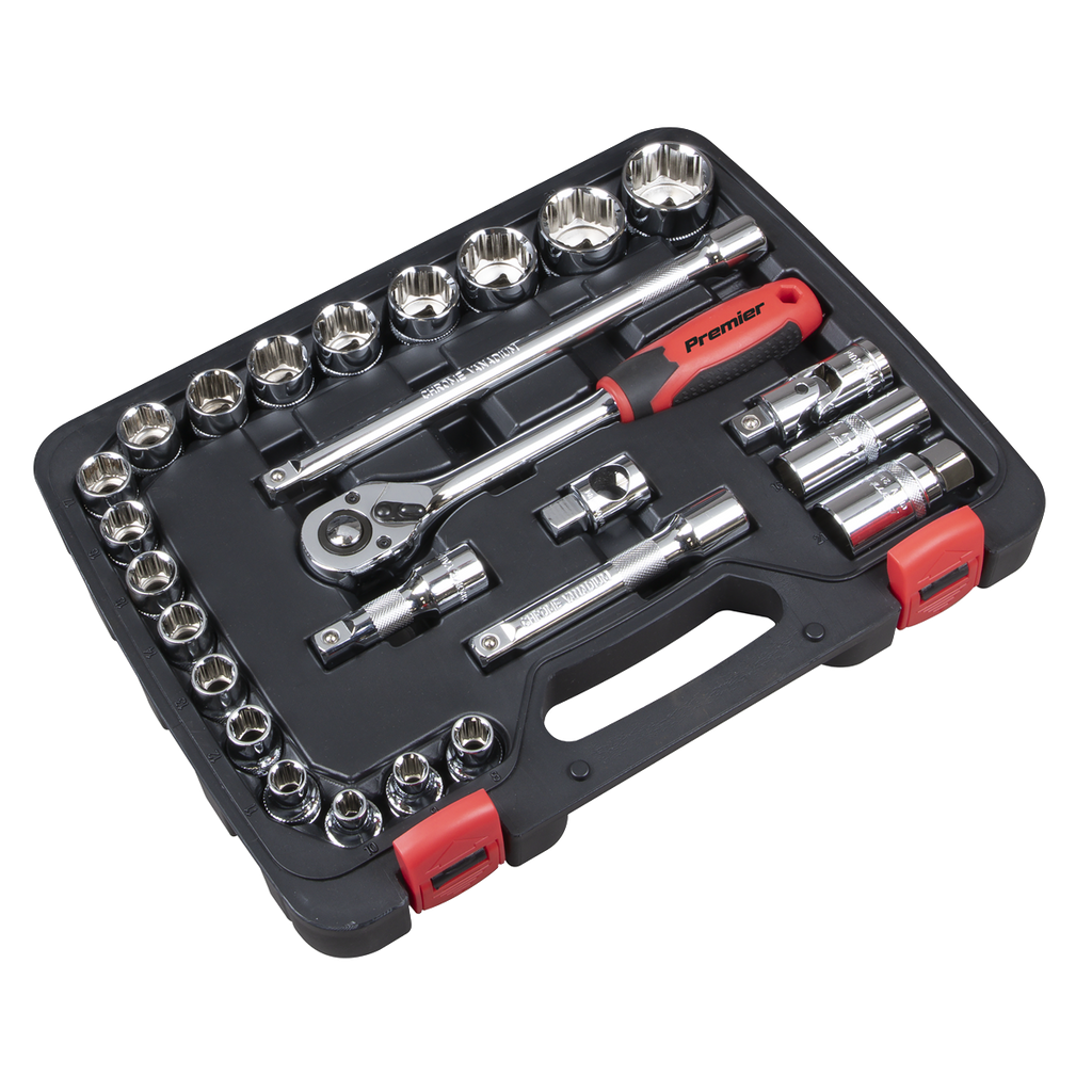 Lock-On™ Socket Set 1/2"Sq Drive 26pc AK27482