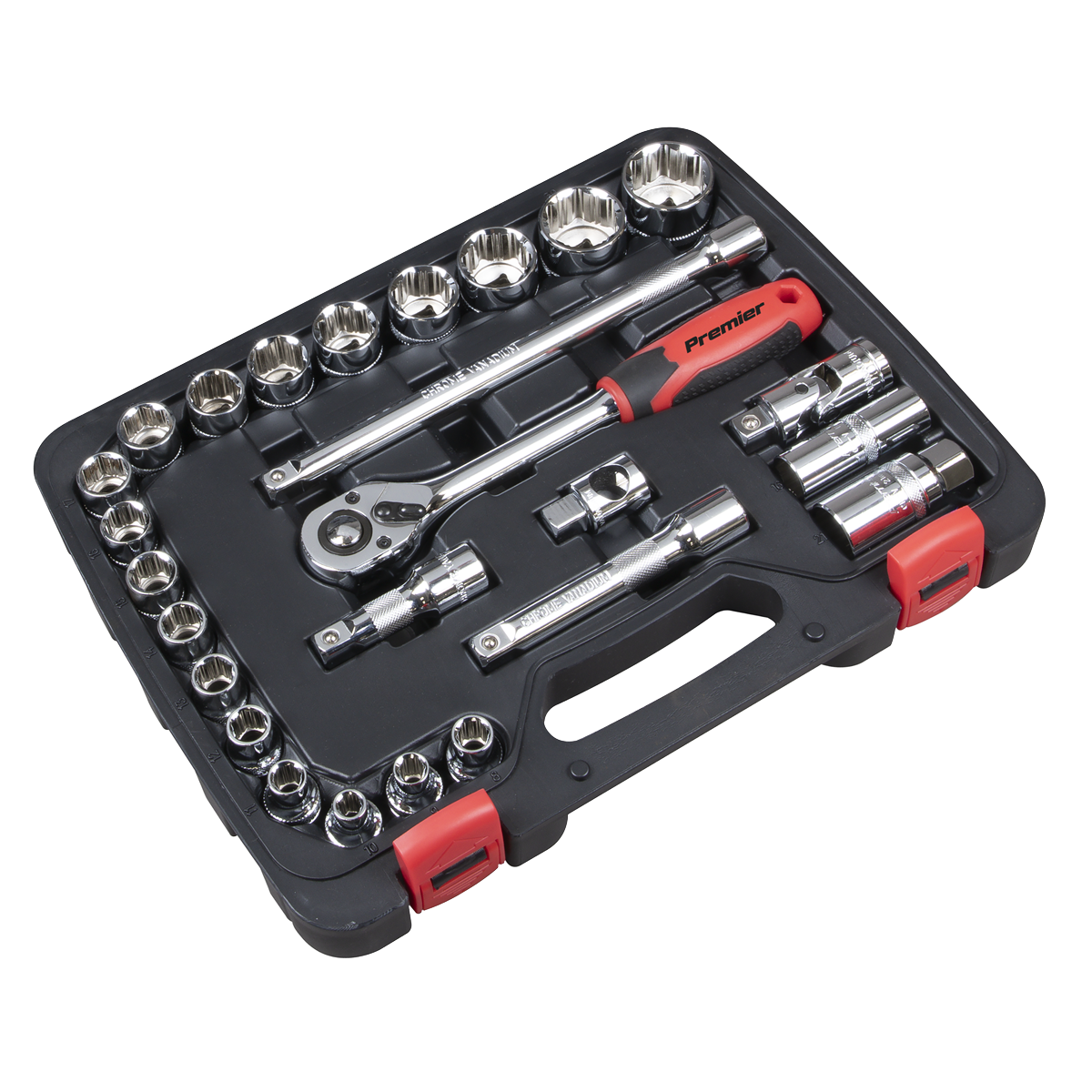 Lock-On™ Socket Set 1/2"Sq Drive 26pc AK27482