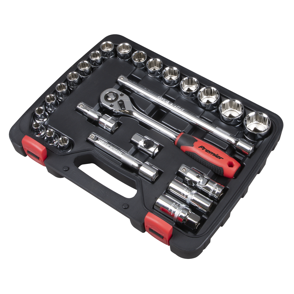 Lock-On™ Socket Set 1/2"Sq Drive 26pc AK27482