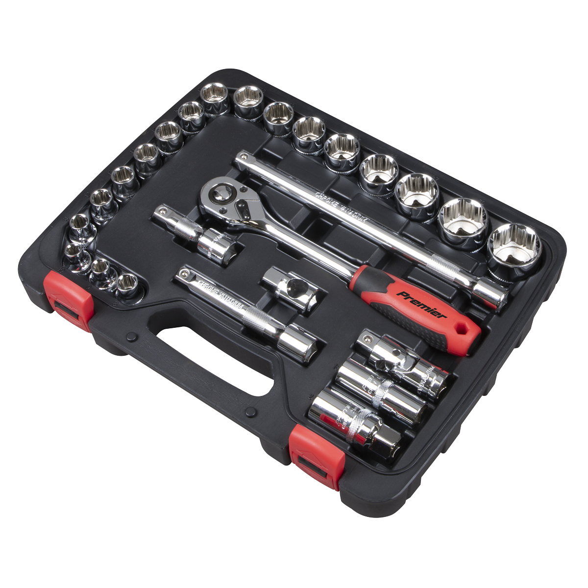 Lock-On™ Socket Set 1/2"Sq Drive 26pc AK27482