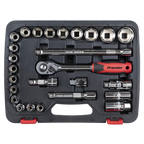Lock-On™ Socket Set 1/2"Sq Drive 26pc AK27482