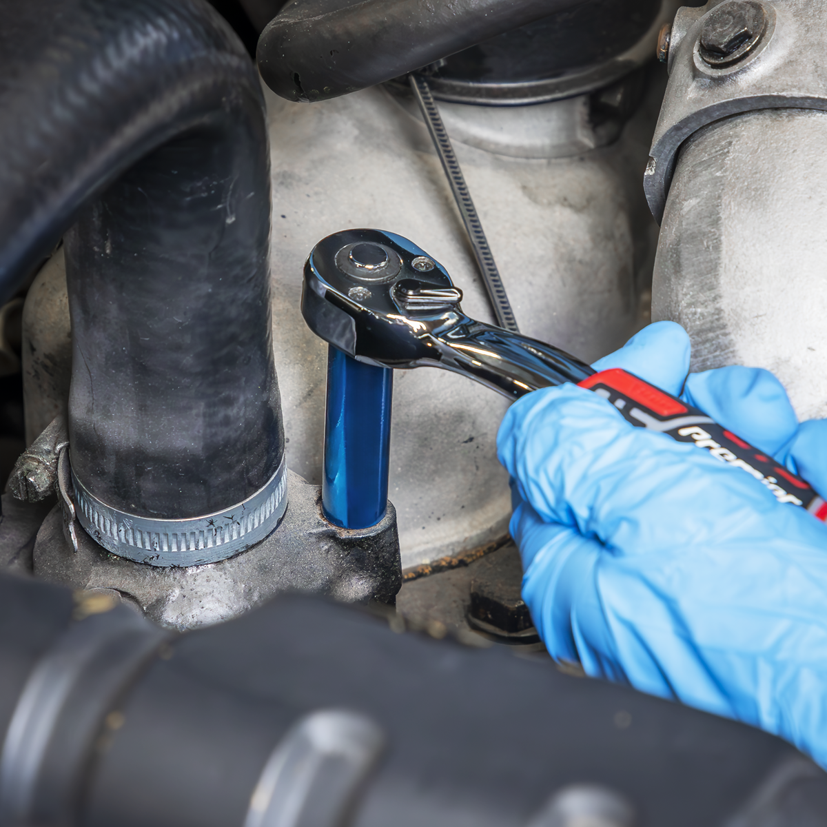 Deep Multi-Coloured Socket Set 1/4"Sq Drive 12pc AK282D