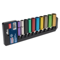 Deep Multi-Coloured Socket Set 3/8"Sq Drive 10pc AK285D