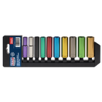 Deep Multi-Coloured Socket Set 3/8"Sq Drive 10pc AK285D