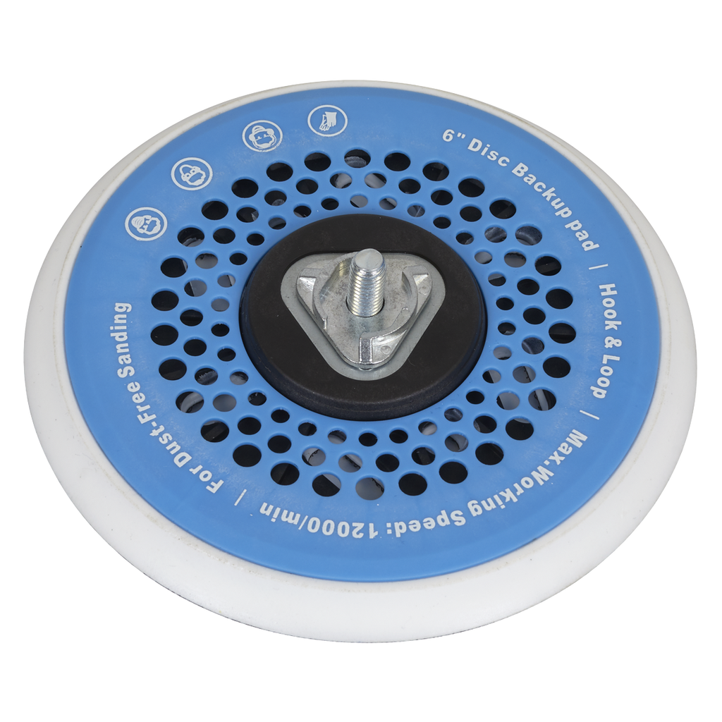 Universal Dust-Free Hook-and-Loop DA Backing Pad 150mm x 5/16"UNF & M8 AK289