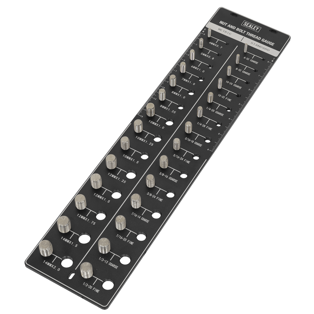 Metric/Imperial Nut & Bolt Thread Checker AK28