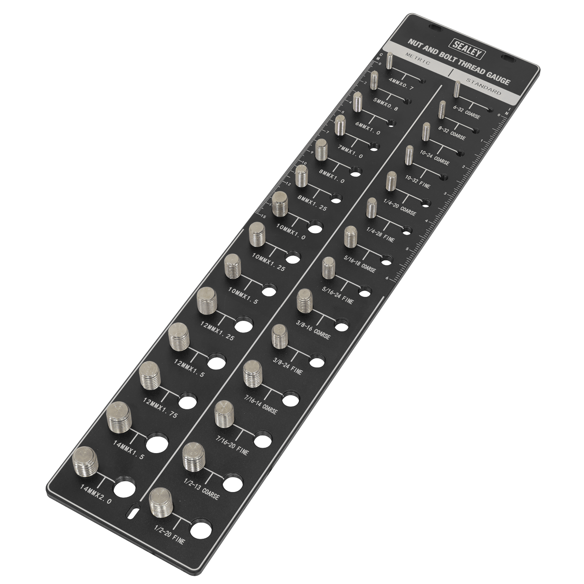 Metric/Imperial Nut & Bolt Thread Checker AK28