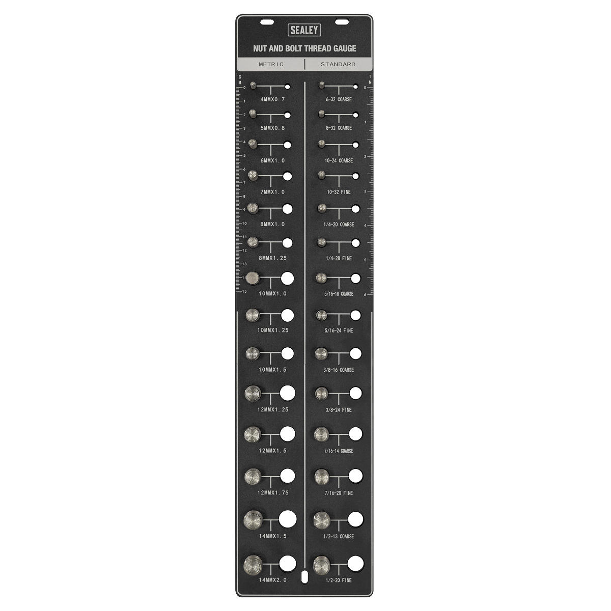 Metric/Imperial Nut & Bolt Thread Checker AK28