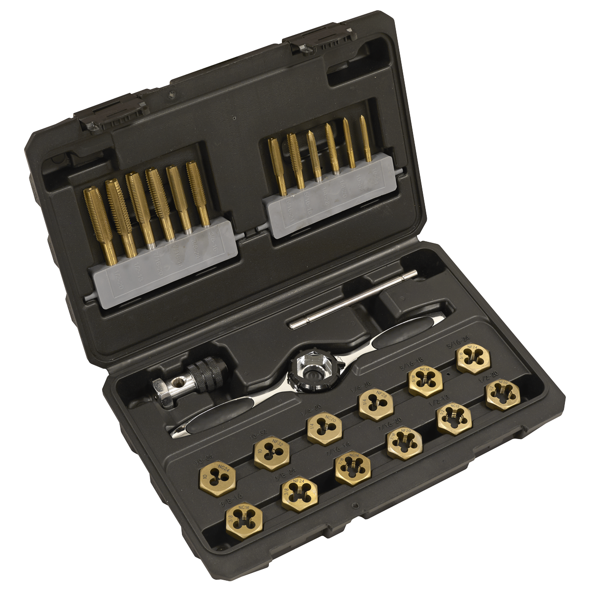 Imperial Titanium Coated Hexagonal Tap & Die Set 26pc AK3026IMP