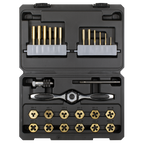 Titanium Coated Hexagonal Tap & Die Set 26pc AK3026