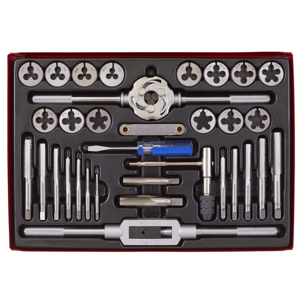 Metric/UNF/BSP Tap & Die Set Split Dies 33pc AK3033